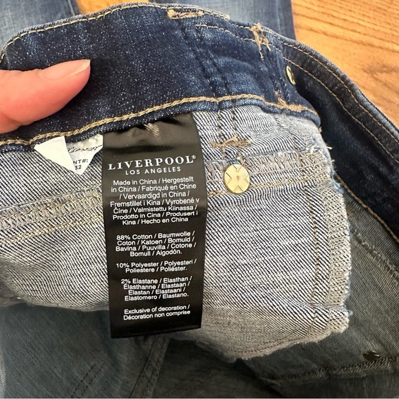 Liverpool Gia Glider Skinny Jeans Medium Dark Wash size 2/26 - Picture 8 of 10